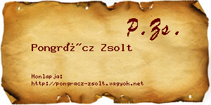 Pongrácz Zsolt névjegykártya